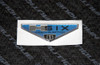 DECAL H SIX BLUE DOMED INSERT FOR PCM BADGE 1.02 X 2.96