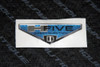 DECAL H FIVE BLUE DOMED INSERT FOR PCM BADGE 1.02 X 2.96