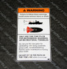 DECAL WARNING ONLY USE THIS PYLON VERTICAL SKI