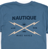 NAUTIQUE MAKE WAVES SS TEE- SLATE