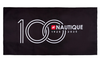 100th Anniversary Sublimated Beach Towel - Black