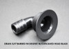 DRAIN 3/4"BARBED 90 DEGREE W/CONCAVED HEAD BLACK
