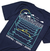 Mesa Wave Tee- Navy