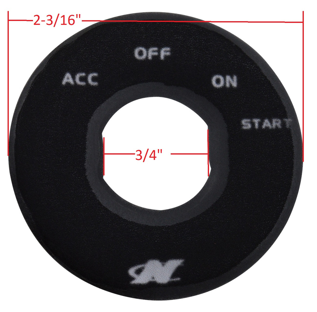 IGNITION SWITCH PLATE 2003- decal