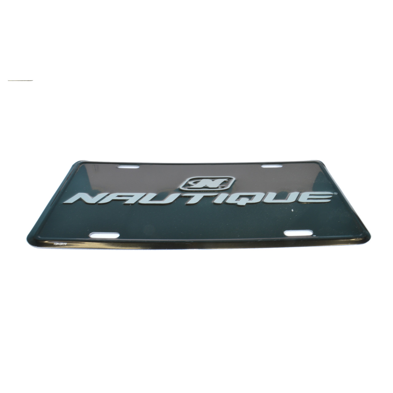 Nautique License Plate - Black / Silver