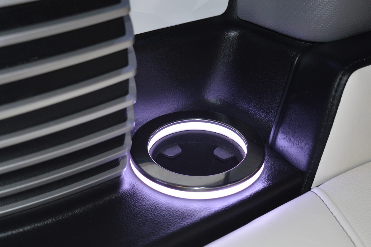 WHITE LED CUPHOLDER (Updated 2017 +style)