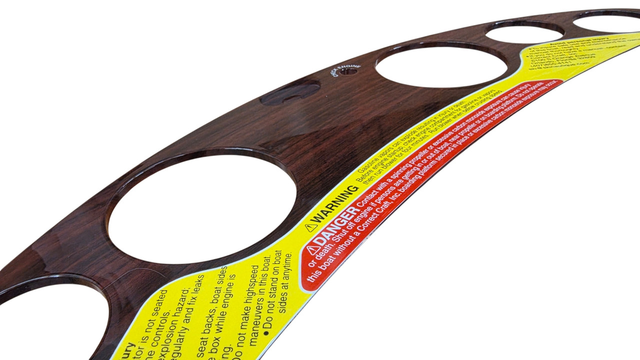 Dash Overlay - Charcoal OR Wood Grain  Early 2000's boats