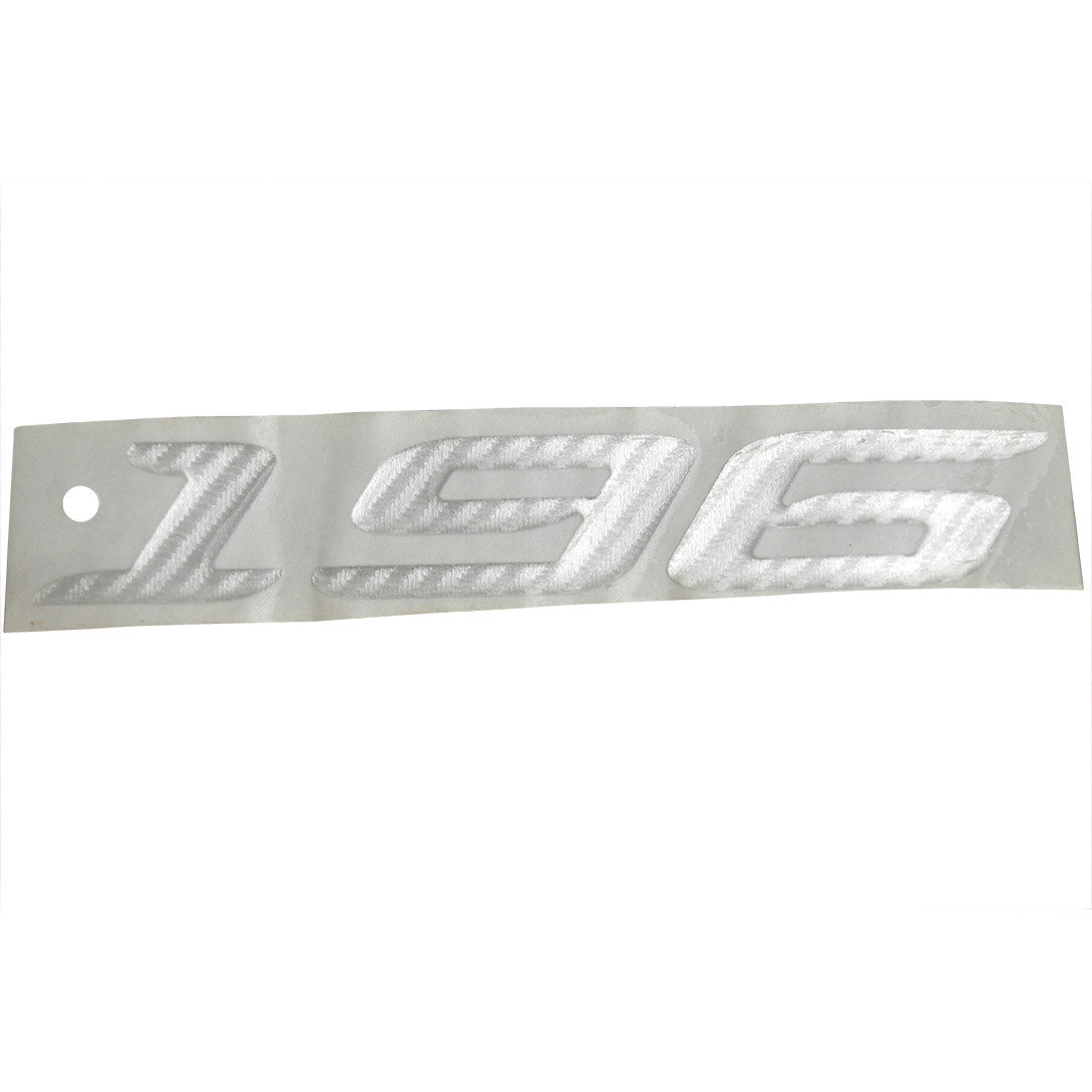 decal, model ID "196" silver carbon fiber 2006-