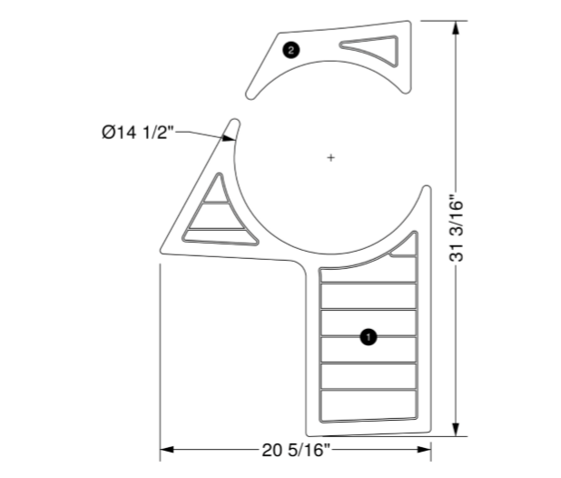 2017-2019 G23 12" Subwoofer SeaDek