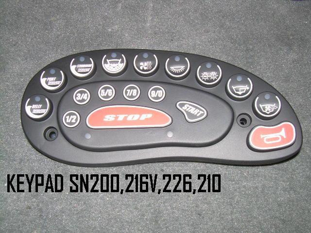 KEYPAD 5 MIN REAR / 5 MIN BELLY TIMER BLUE LED