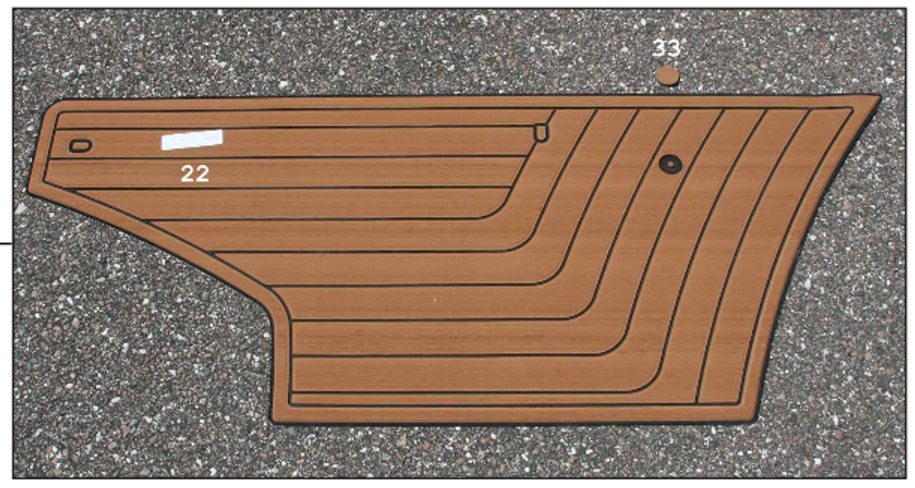 2014-2015 230 FAUX TEAK PORT FLOORBOARD SEADEK