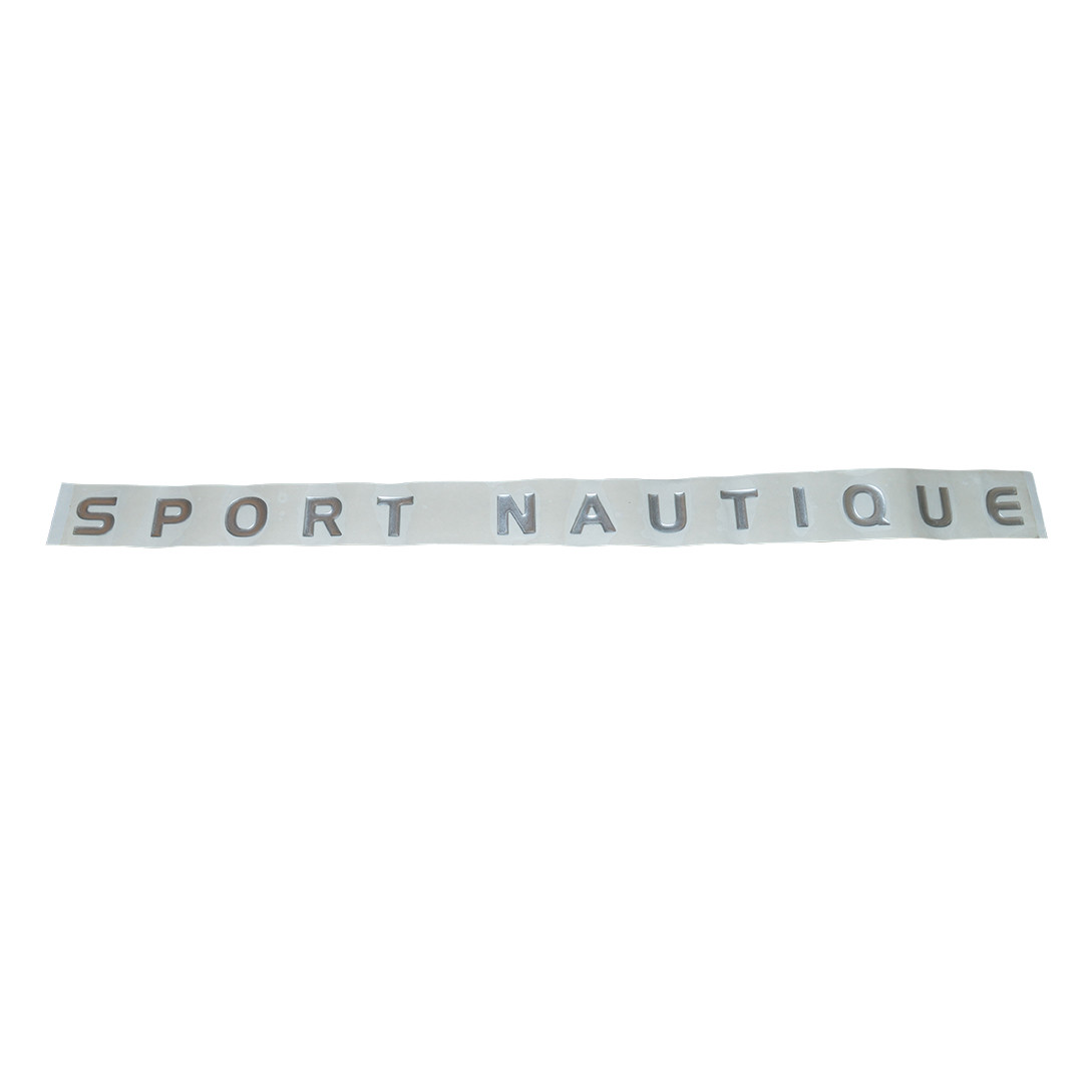 DECAL, TRANSOM, SPORT NAUTIQUE, CHROME