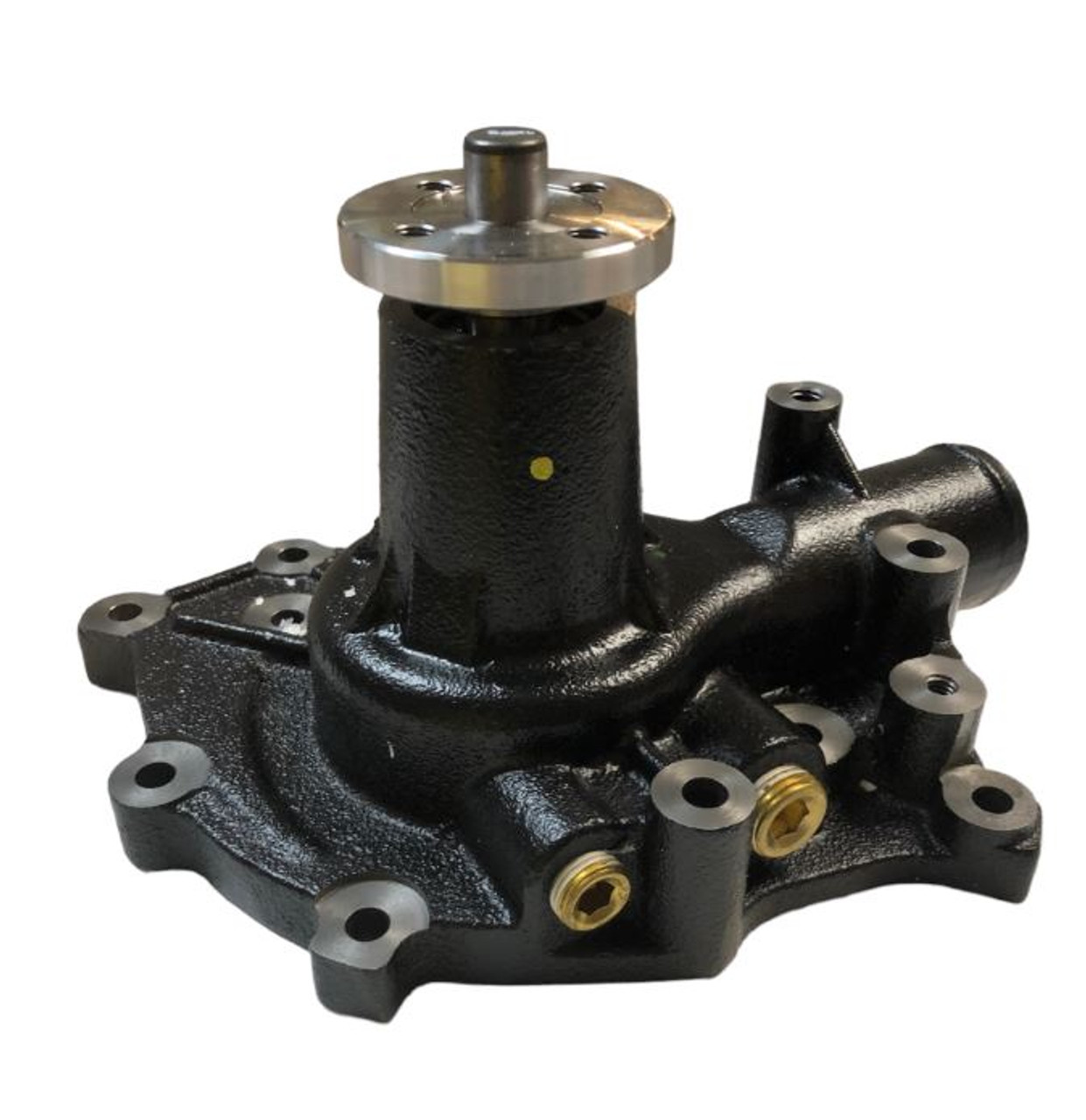 New style. Older pumps (1970s)- disregard the 2 additional newer style mounting holes. These will not be used.