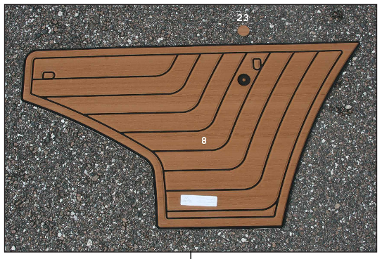 2014-2015 210 FAUX TEAK PORT FLOORBOARD SEADEK