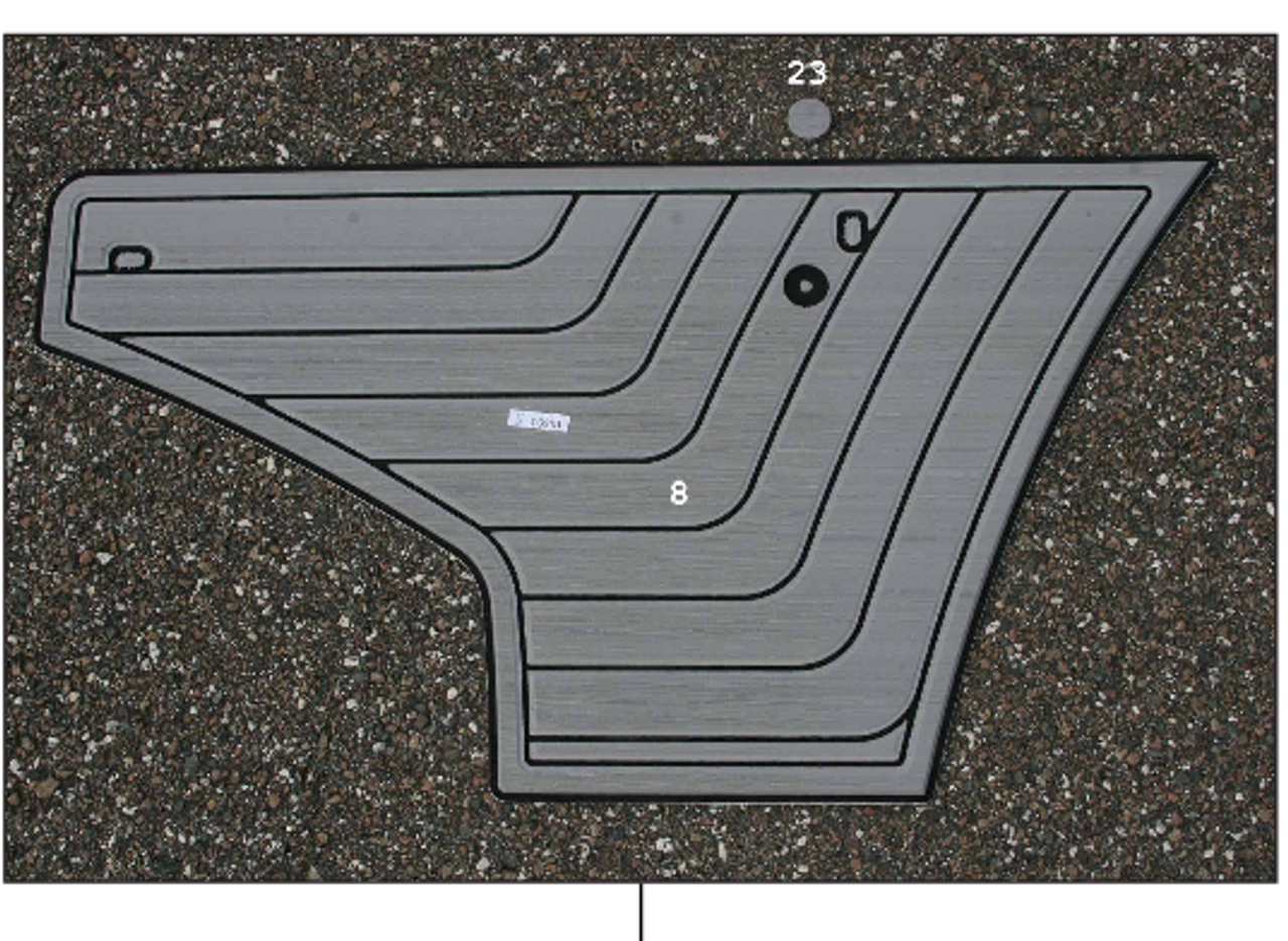 2014-2018 210 TITANIUM PORT FLOORBOARD SEADEK