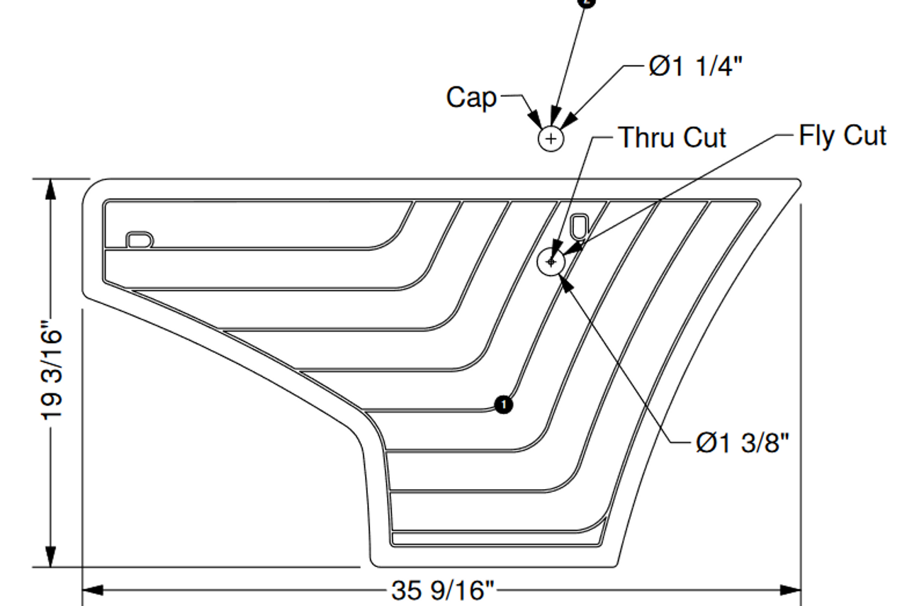 2016-2021 210 MOCHA PORT FLOORBOARD SEADEK