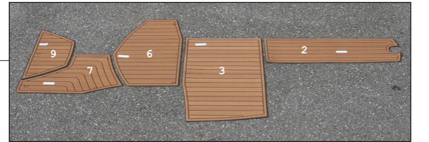 2014-2015 210 FAUX TEAK FLOOR KIT SEADEK