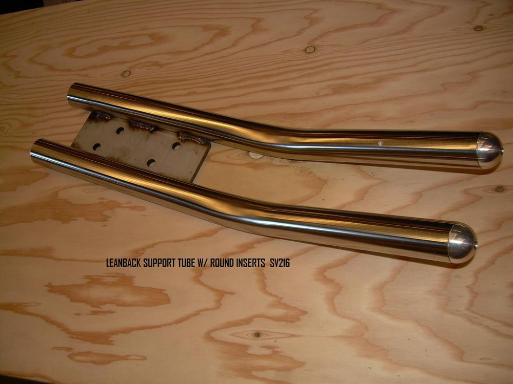 Tube & Plate W/Round Inserts Leanback Support All boats w/ leanback