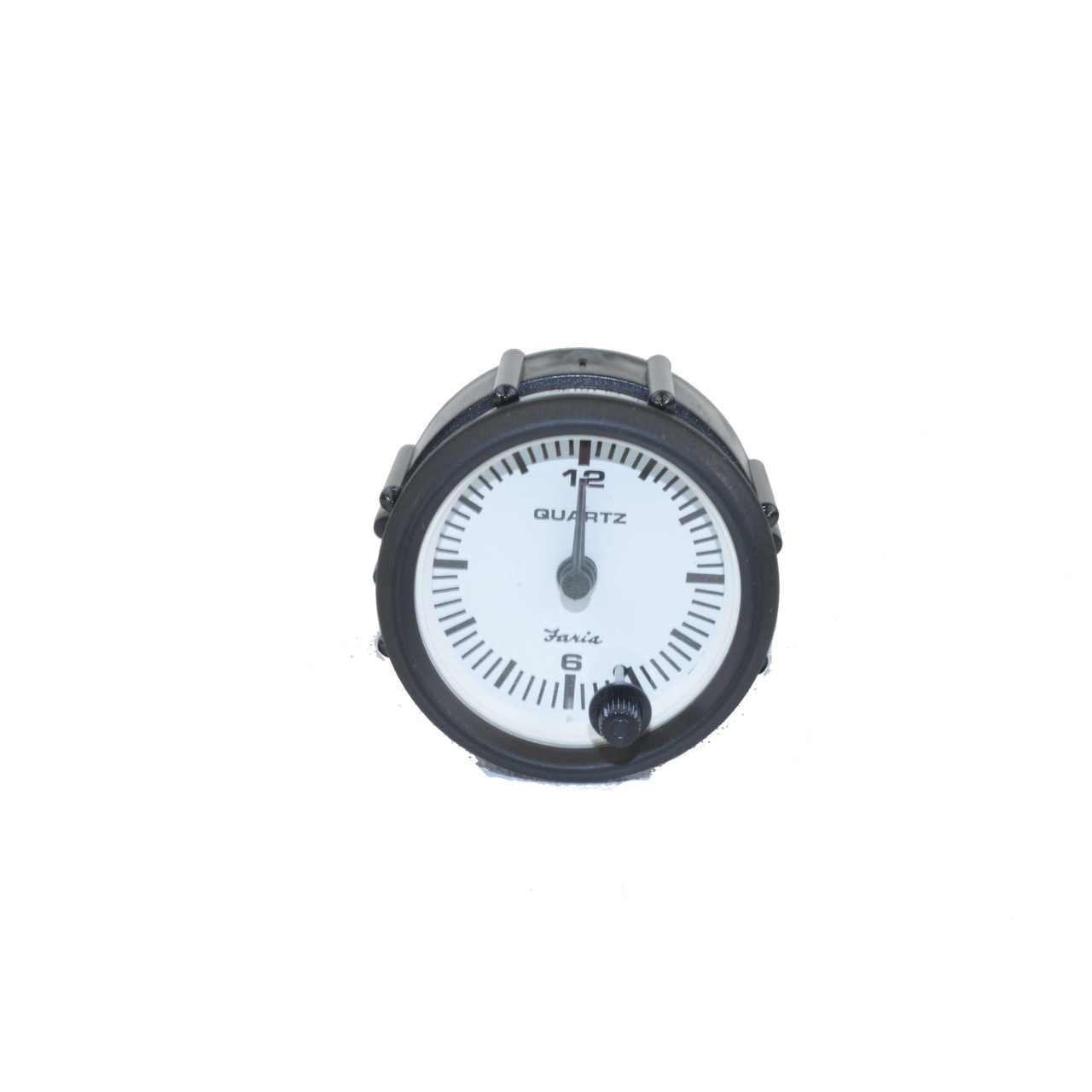 clock, white face - quartz analog