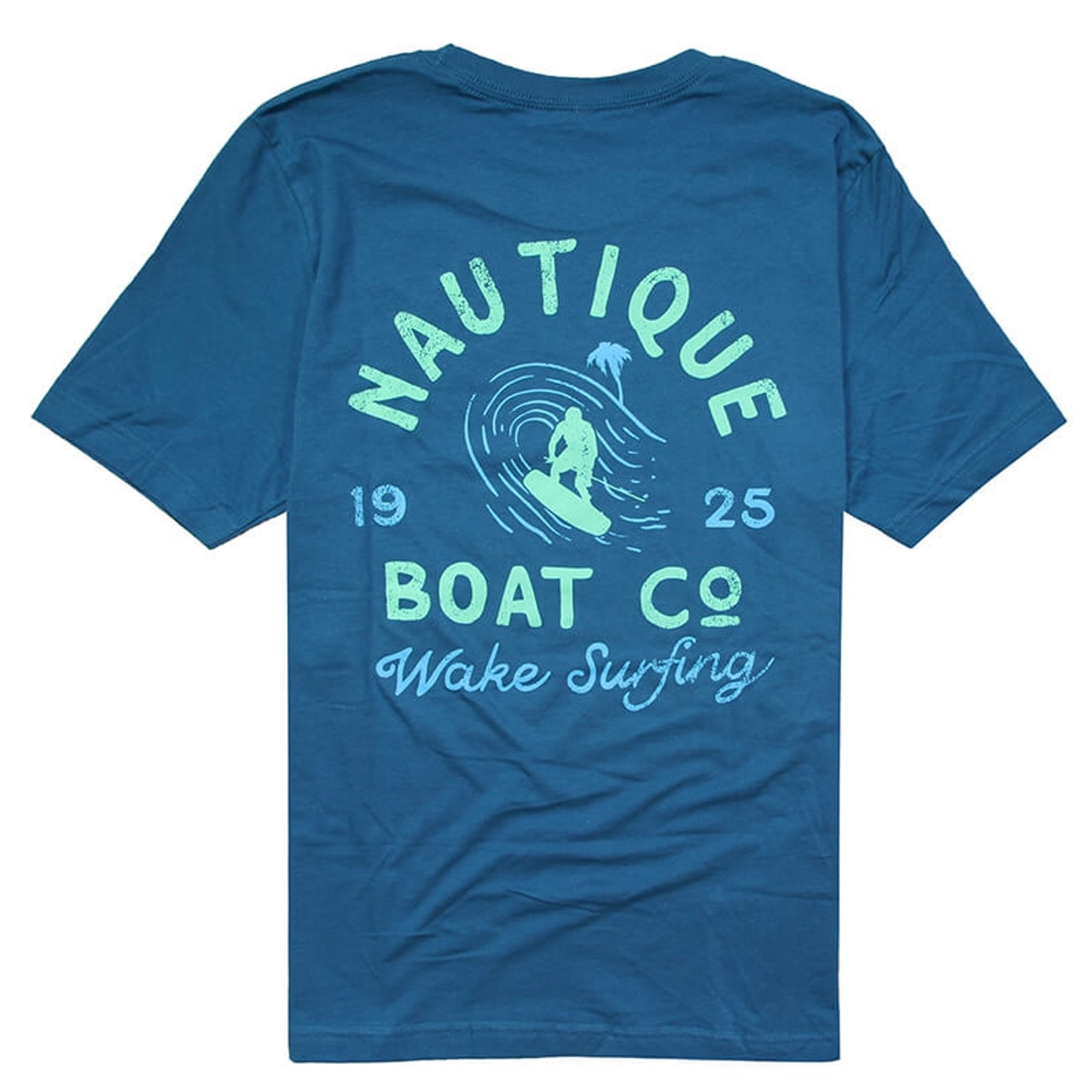 wake Surfing Tee- Deep Teal