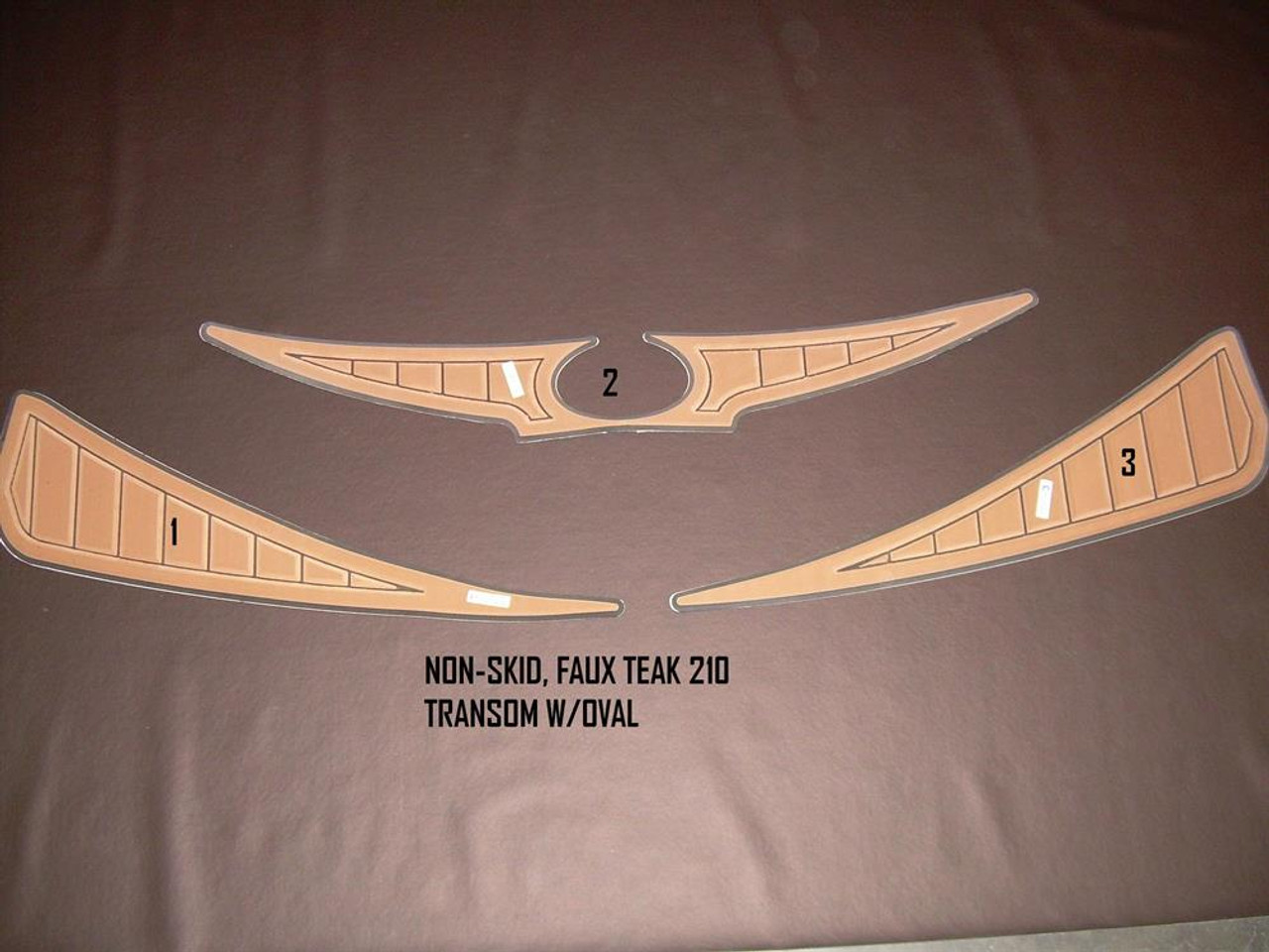 2011 - 2013 210 FAUX TEAK TRANSOM W/OVAL