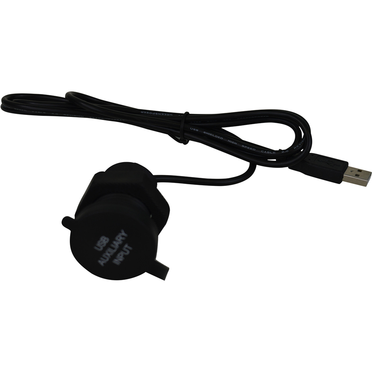 USB auxillary input with 5' cable