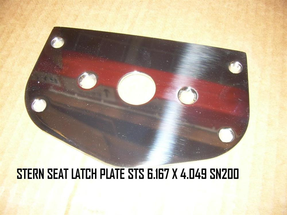 LATCH PLATE, STERN SEAT (SKI NAUTIQUE 200) STS 6.167" X 4.049"