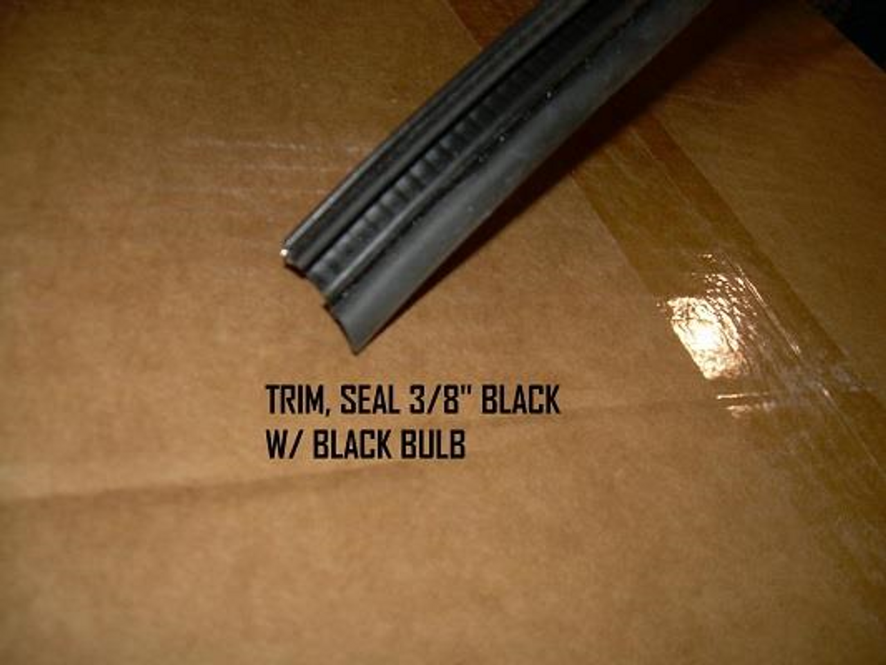Trim Seal 3/8" Black W/ Black Bulb (Line)