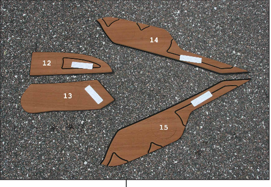 2014-2015 230 FAUX TEAK PRE-DECK KIT SEADEK