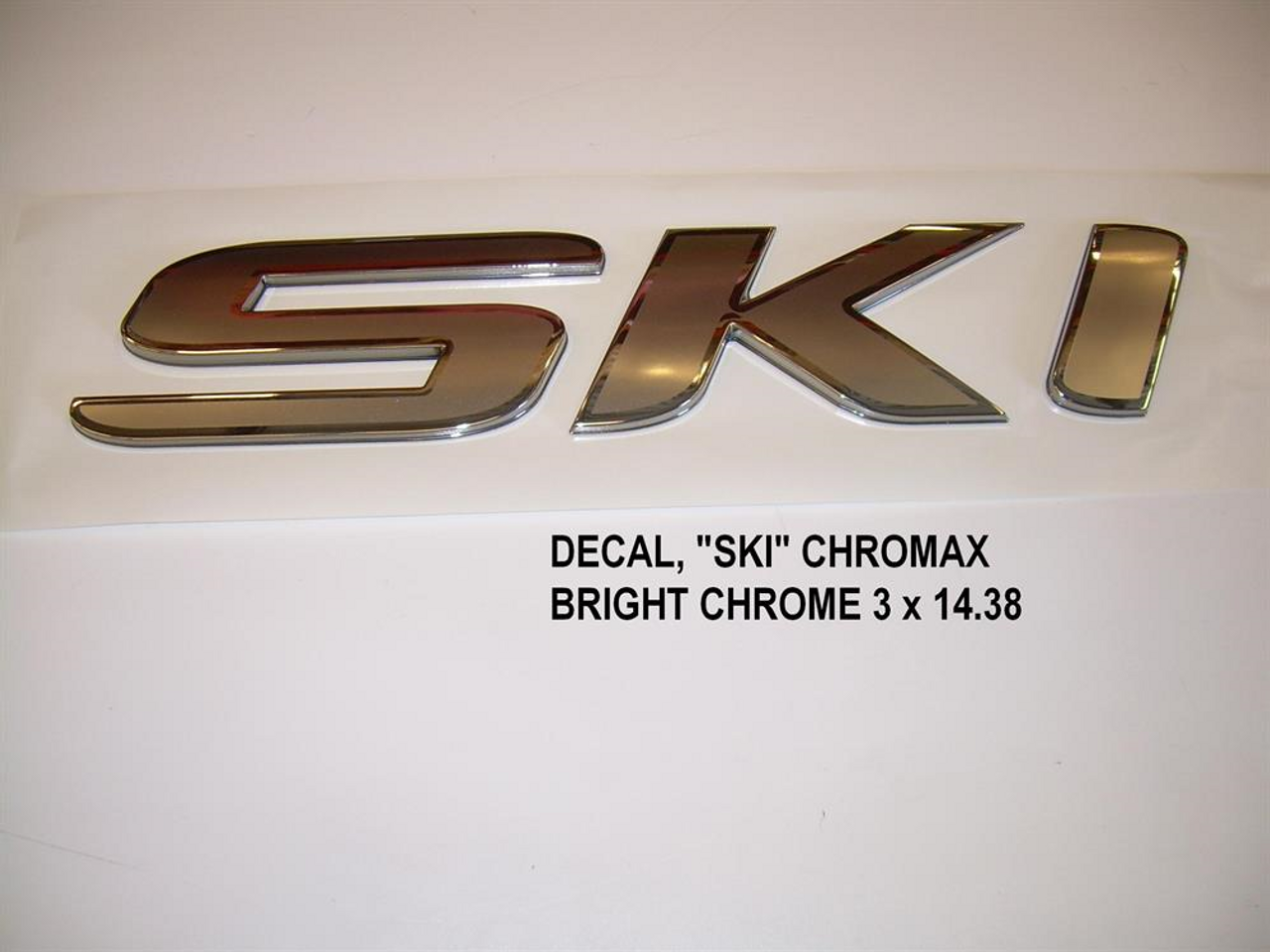 Large "SKI" Hullside Chromax Decal