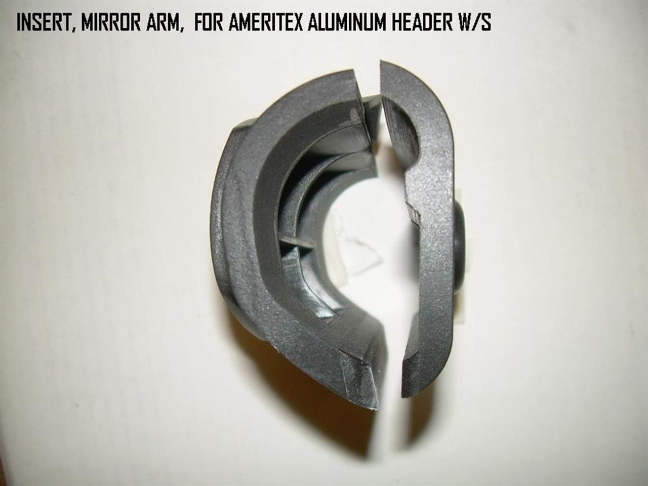 Insert for mirror ameritex Aluminum header windshield