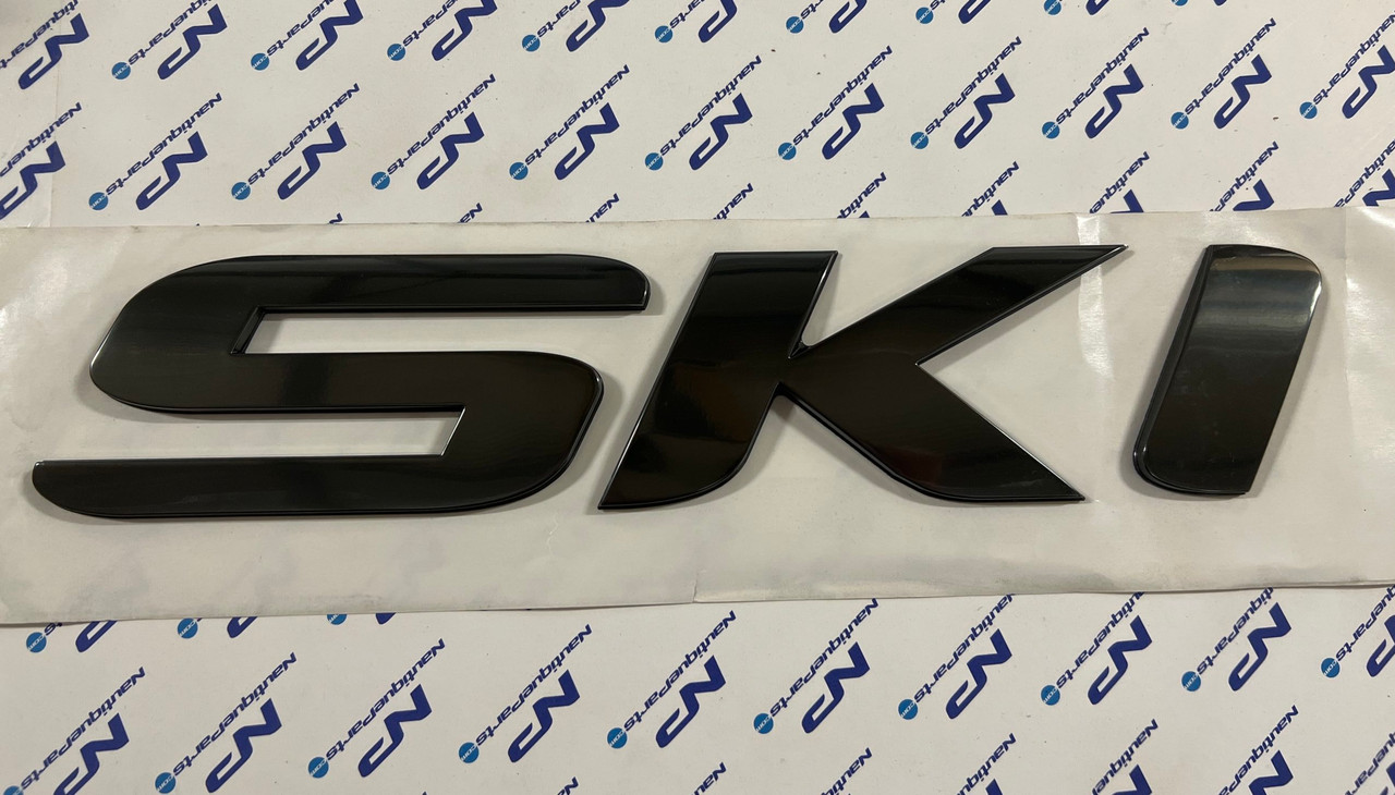 DECAL BLACK CHROMAX   SKI   3 X 14.38