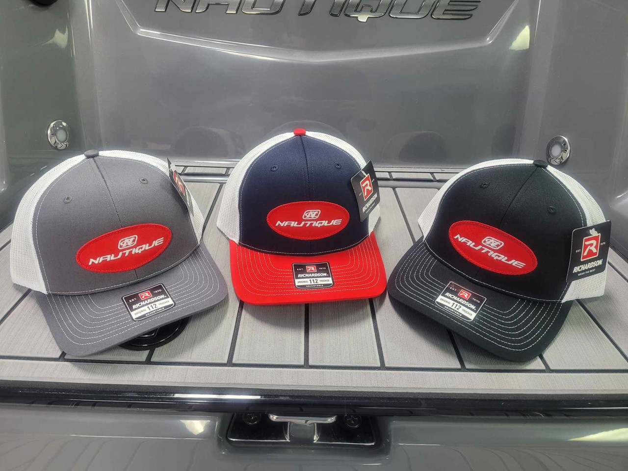 Nautique Trucker Hat with Oval Label