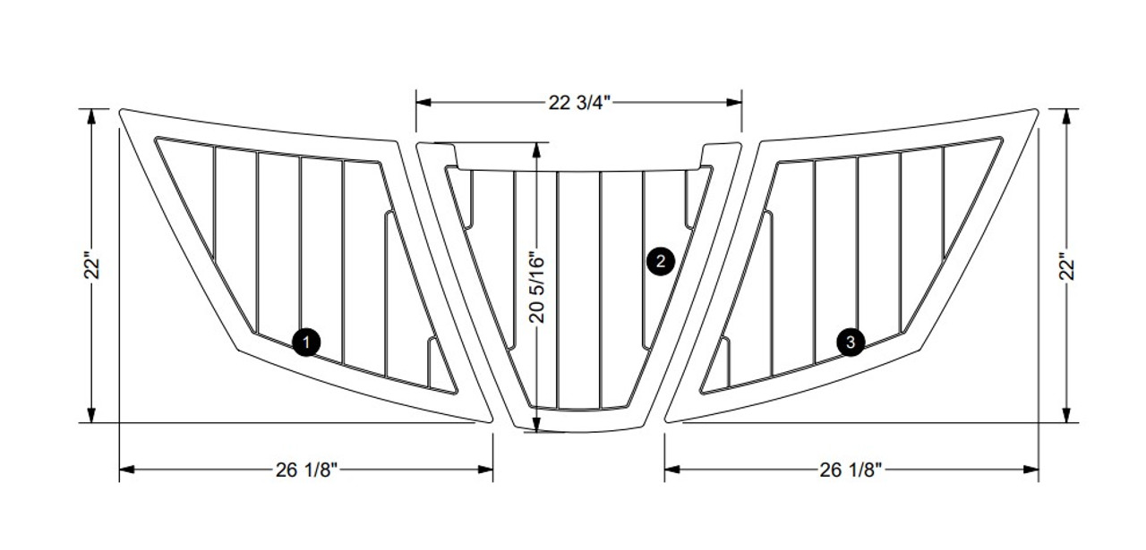 NON-SKID SWIM PLATFORM KIT MOCHA