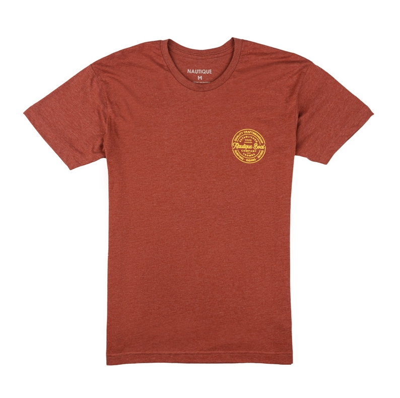 NAUTIQUE TRADE CIRCLE SS TEE- SPICE HEATHER