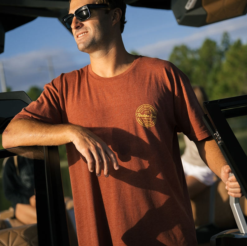 NAUTIQUE TRADE CIRCLE SS TEE- SPICE HEATHER