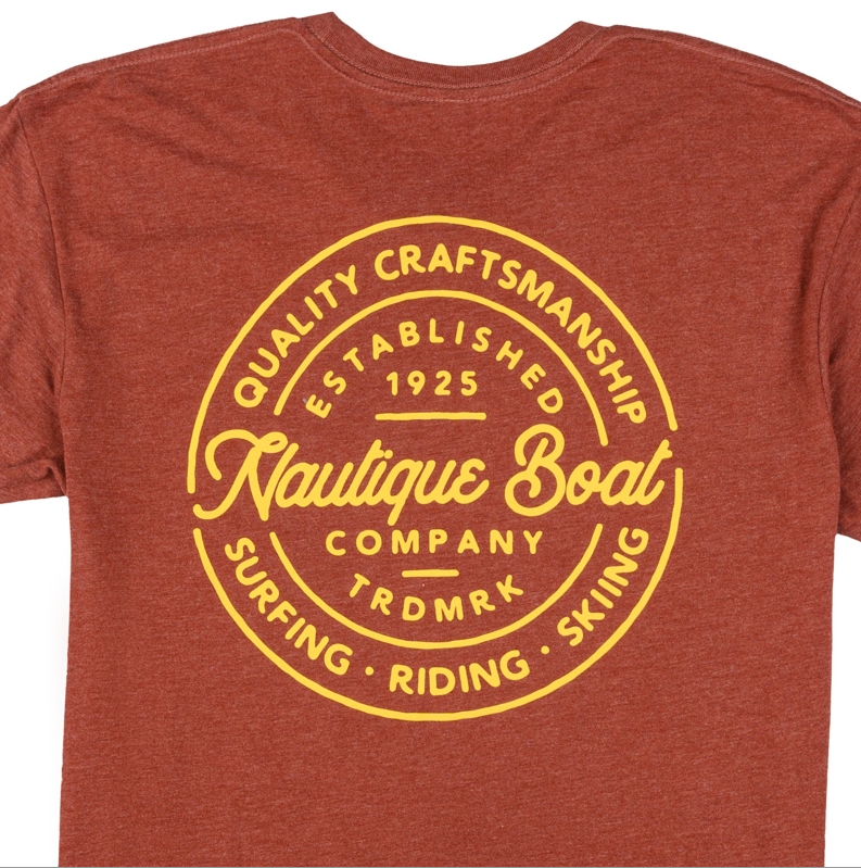 NAUTIQUE TRADE CIRCLE SS TEE- SPICE HEATHER
