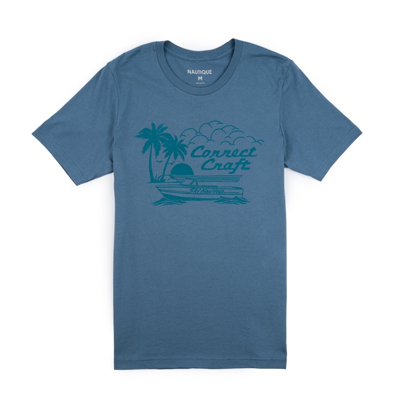 NAUTIQUE CLASSIC CC SS TEE- SLATE BLUE