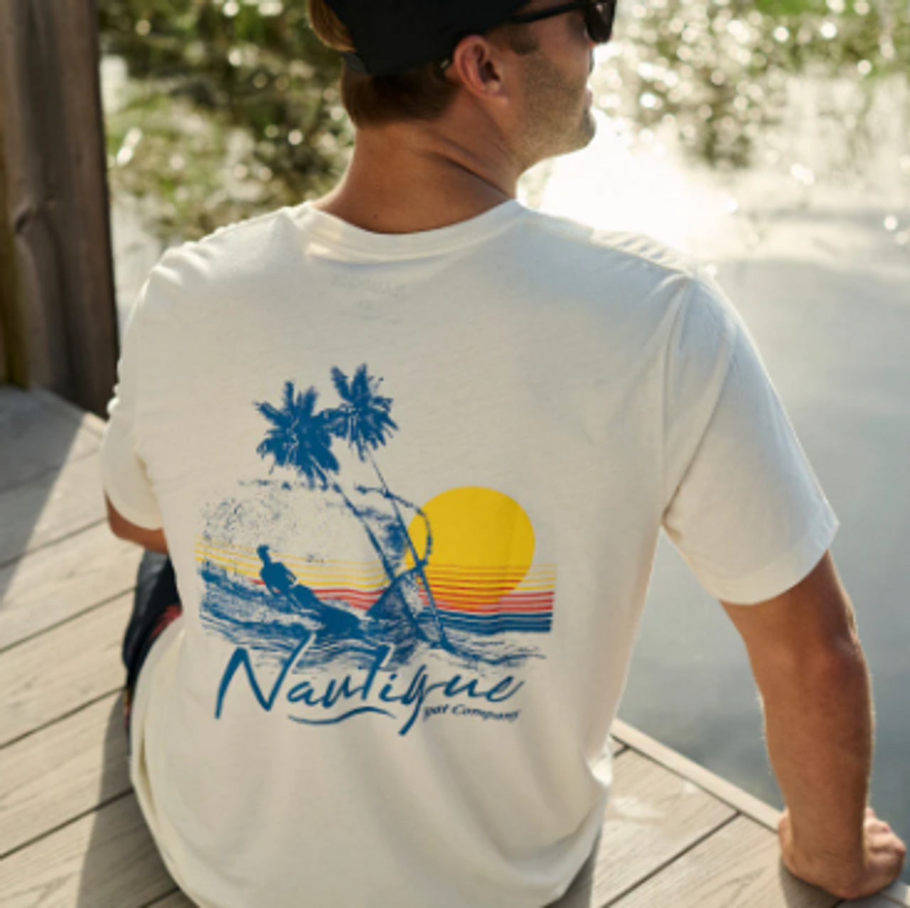 SUNSET VIBES TEE- NATURAL