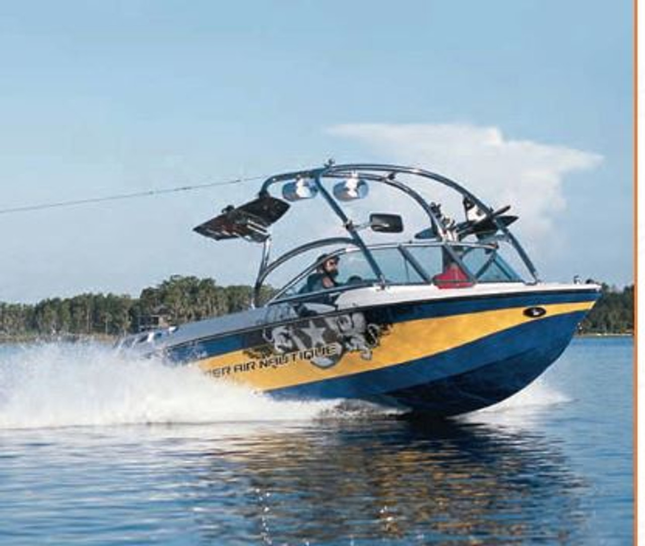 2007 210 Air Nautique w/ FCT1 Tower w/o Swim Platform Coverage Sunbrella