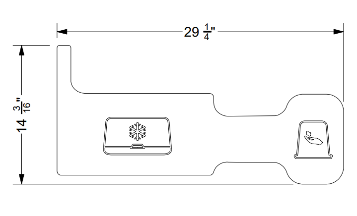 NON-SKID COOLER WELL PAD- GS SERIES 2019-2022
