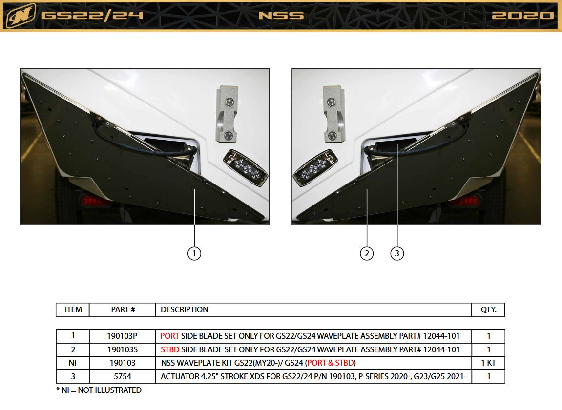 NSS WAVEPLATE GS22(MY20-22)/ GS24 (2019-22)