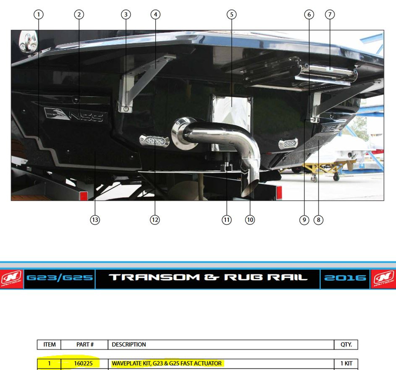 NSS WAVE PLATE 2016-2020 G23/G25