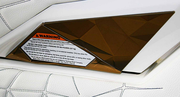 DECAL CHROMAX  INBOARD TELESCOPING TOWER WARNING PORT & STBD