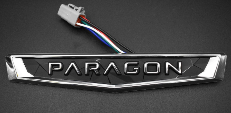 DECAL,CHROMAX PARAGON BADGE ILLUMINATED