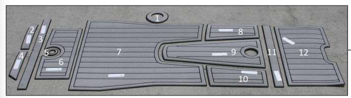 NON-SKID DECK & COCKPIT SPORT 200 TITANIUM GREY