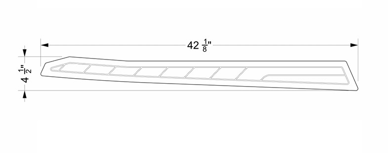 NON-SKID STBD AFT GUNNEL S-SERIES