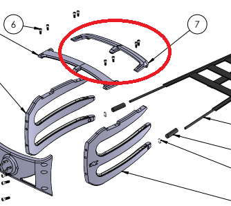 FRONT CROSSBAR - ANTHRACITE -