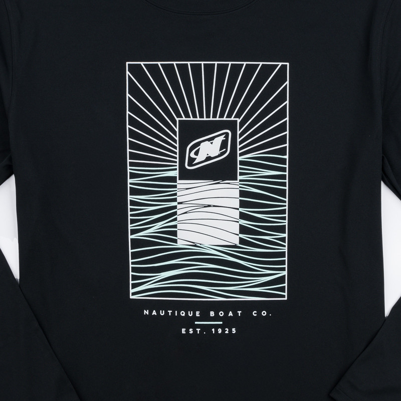 NAUTIQUE YIN & YANG LS PERFORMANCE TEE-BLACK