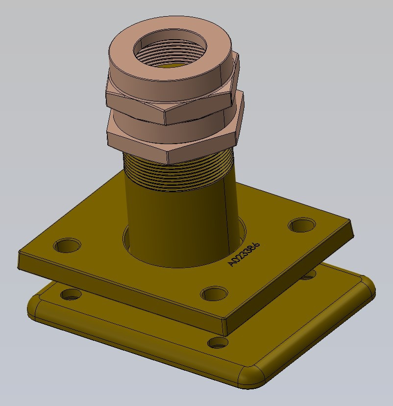 RUDDER PORT 1 1/4" P-SERIES